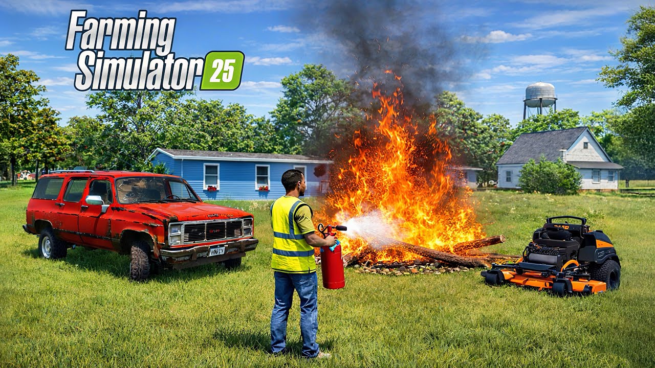 Maybe This Landscaping Fire Was A BAD Idea!? FS25