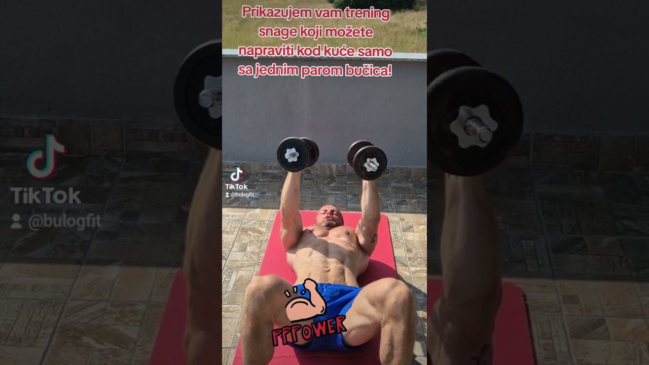 Kako napraviti trening snage za cijelo tijelo kod kuće samo sa jednim parom bučica?