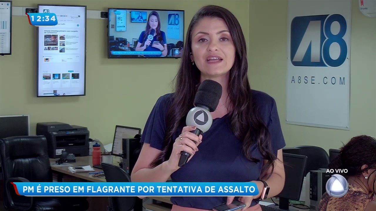 Policial Militar &eacute; preso em flagrante por tentativa de assalto - Balan&ccedil;o Geral Tarde