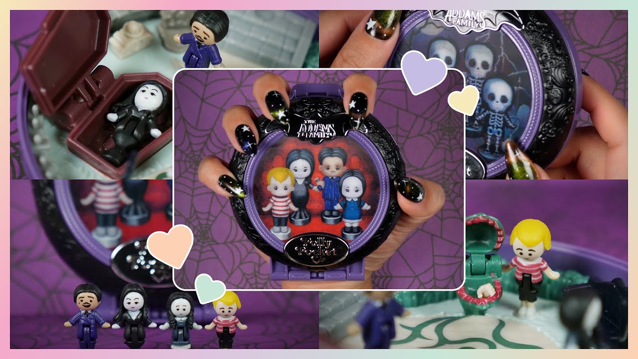 ✨SHOWCASE✨ Polly Pocket Collector: The Addams Family Holographic Compact Playset