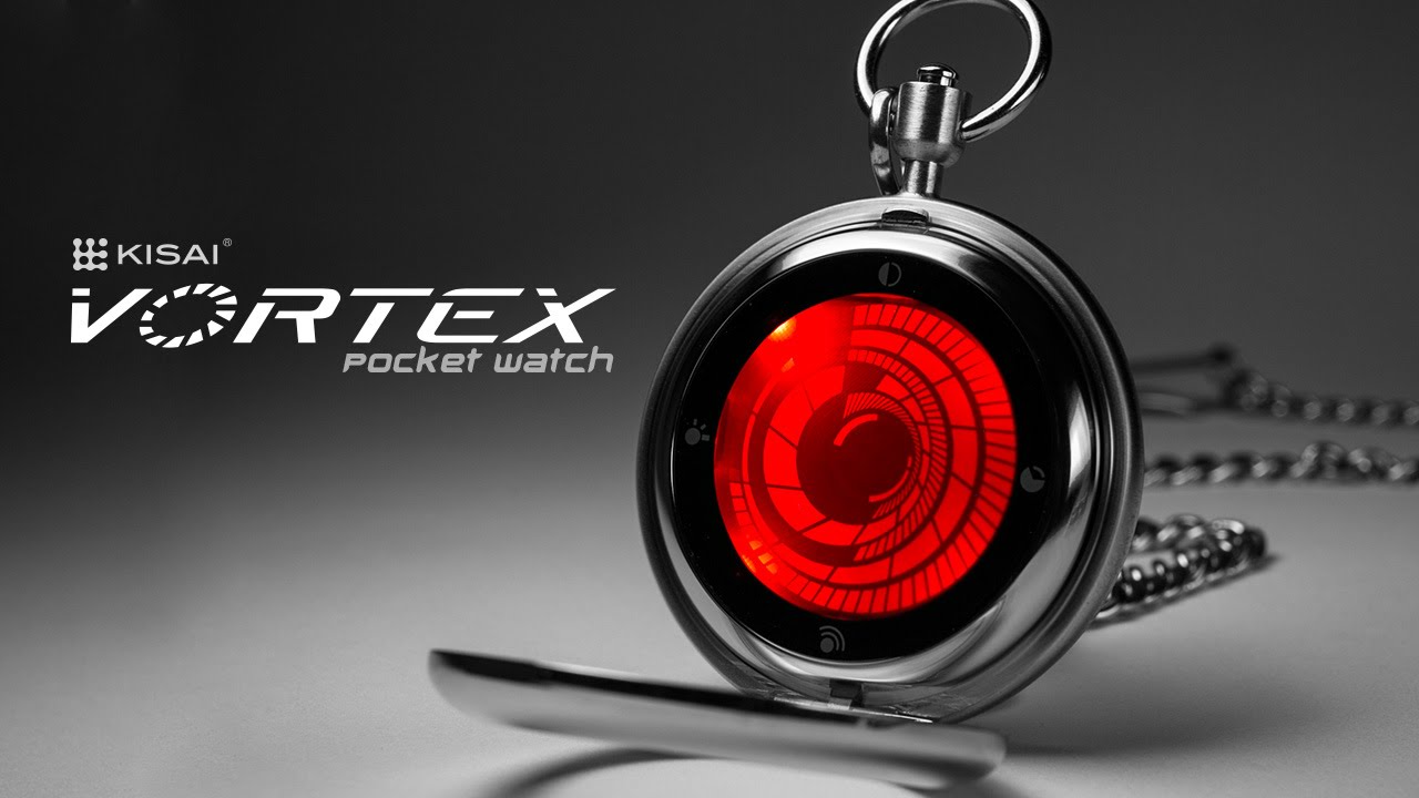 Futuristic Pocket Watch: Kisai Vortex Touch Screen Pocket Watch from Tokyoflash Japan