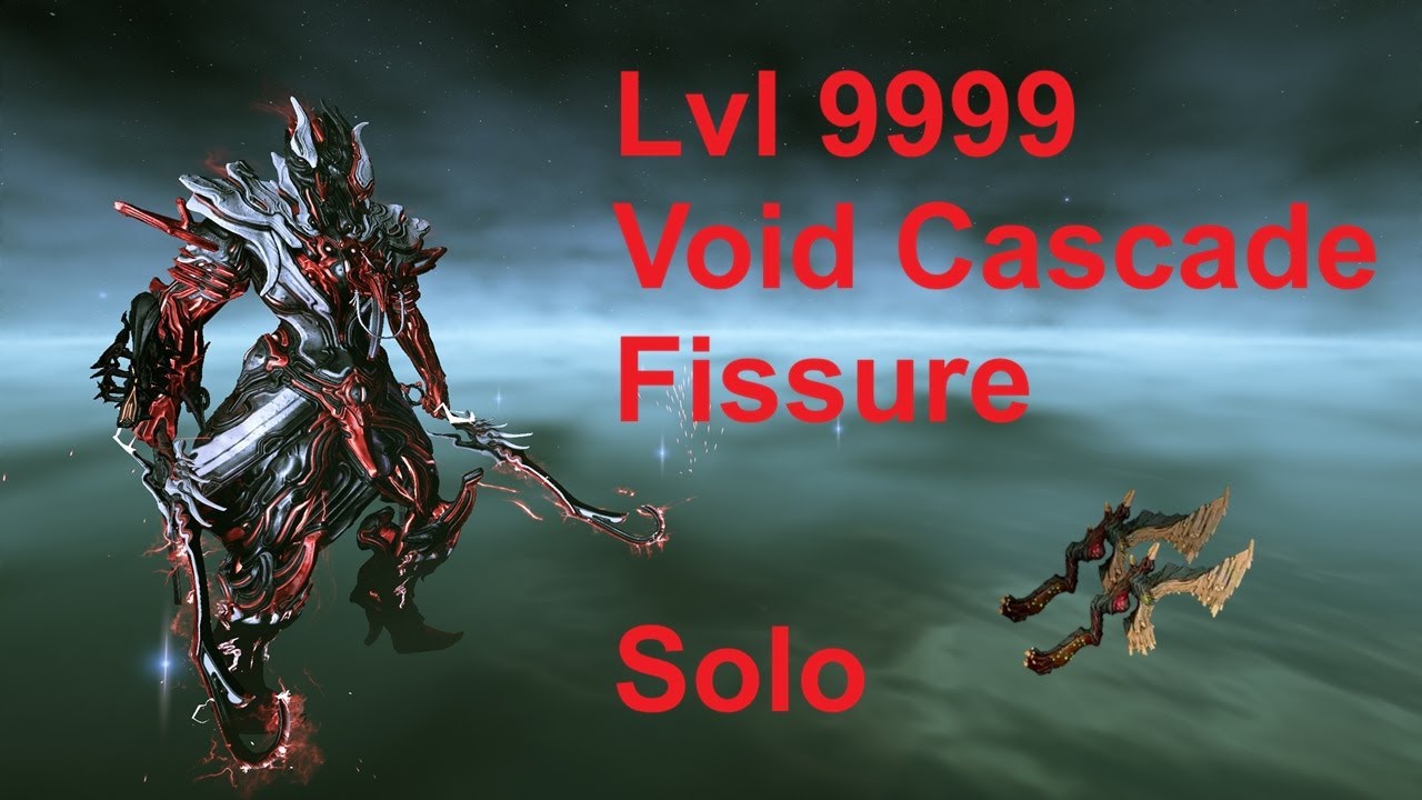 Warframe - Void Cascade Fissure - level 9999 (Volt, Solo)