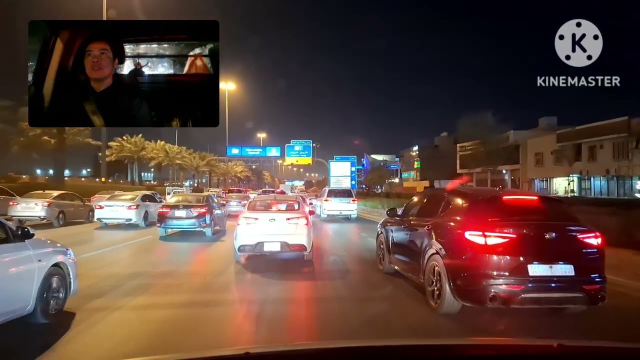 Ramadan man o hindi parehas lang ang dami ng sasakyan sa gabi dito sa eastern riyadh to khurais road