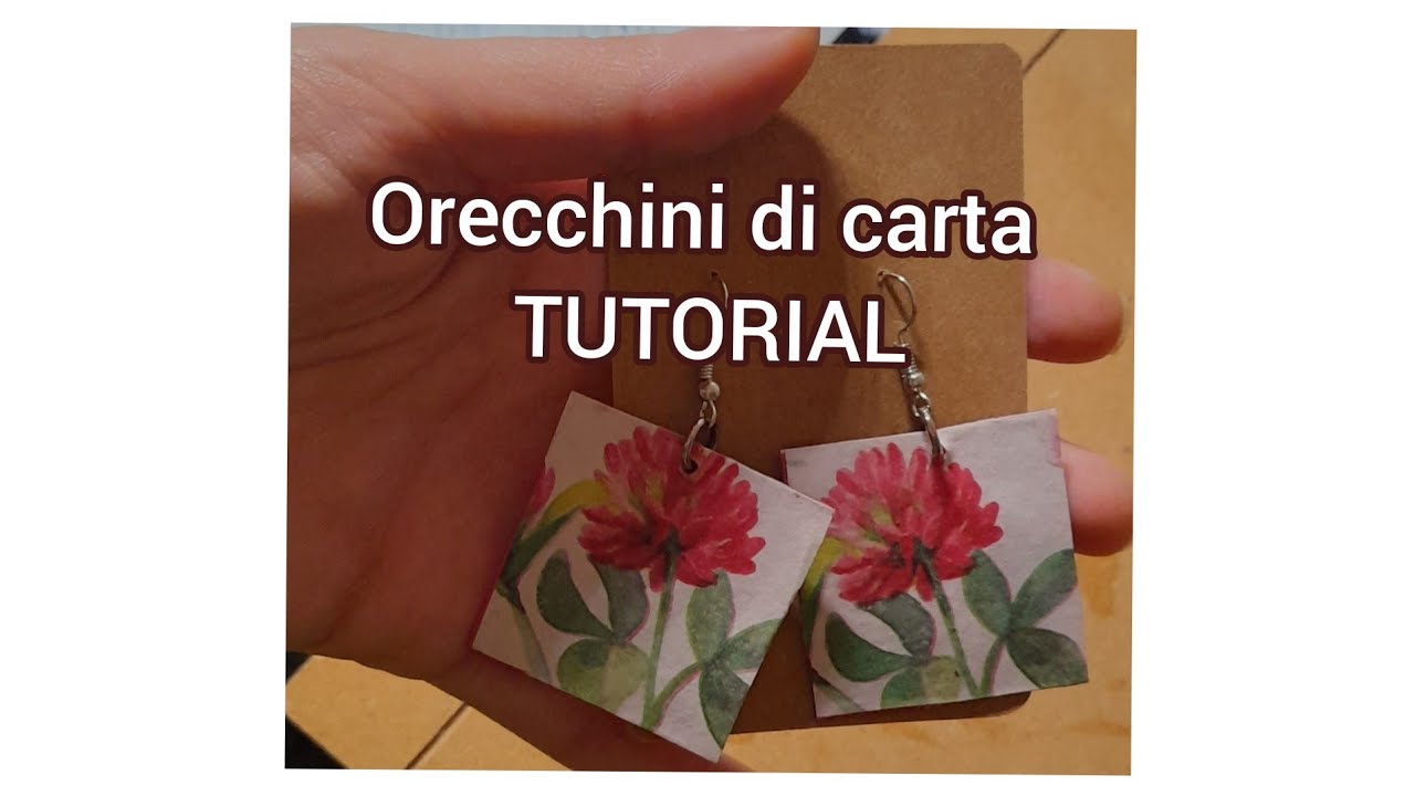 ORECCHINI DI CARTA |◇ TUTORIAL COME REALIZZARLI #orecchini#paper#earrings#bijoux#hanmade#tutorial
