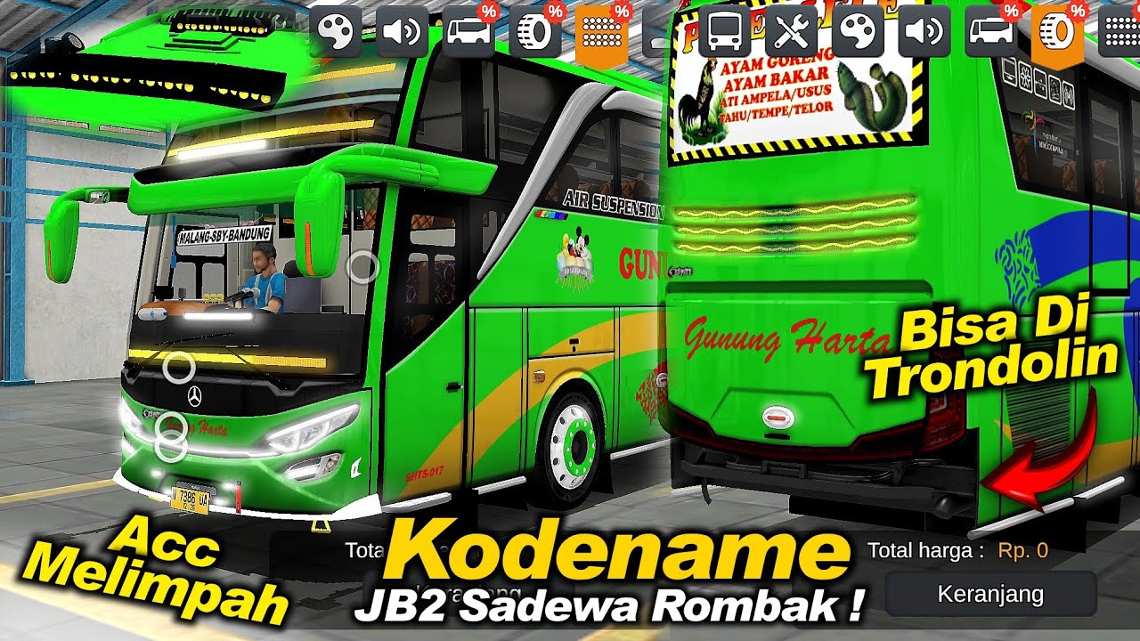 Kodename JB2 SHD Acc Melimpah❗SADEWA ROMBAK😱 BUSSID V4.3.2