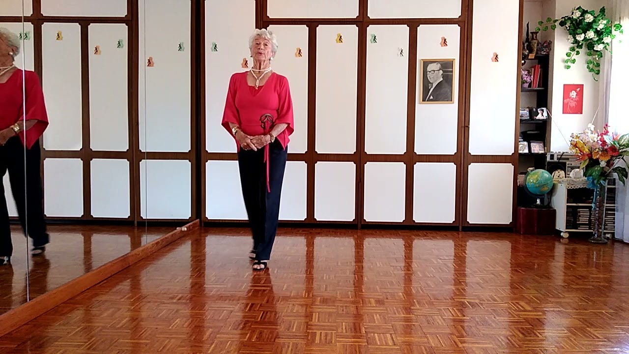 Tango en. 3. Technique. Back Corte and Rock Turn. Salon Dance