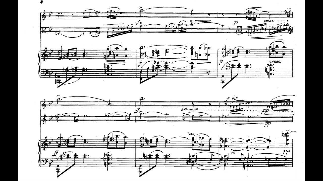 Joseph Holbrooke - Nocturne Fairyland for Clarinet, Viola and Piano (1912) [Score-Video]