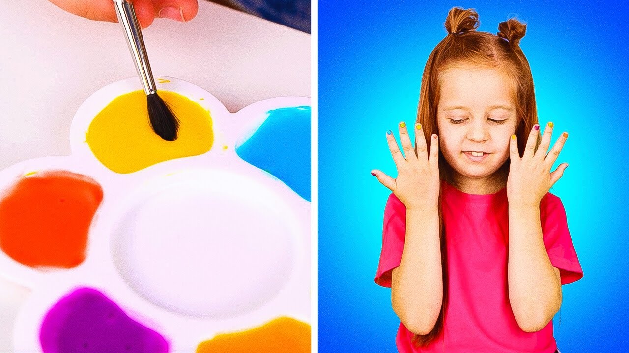 💅 Mamãe! 😄 Ajude-me a Pintar Minhas Unhas com Segurança e Facilidade! 👩‍👧