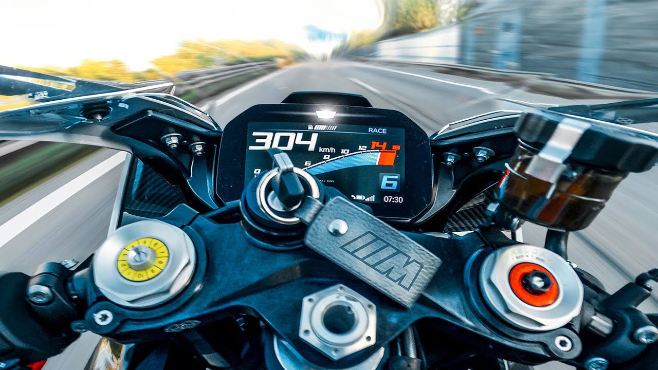 БМВ М1000RR | УСКОРЕНИЕ 🔥 0-300 км/ч - ЧИСТЫЙ ЗВУК