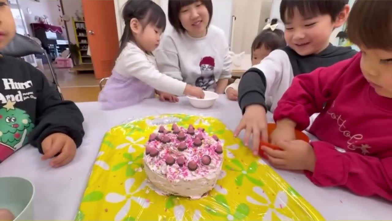 クリスマスケーキ作り