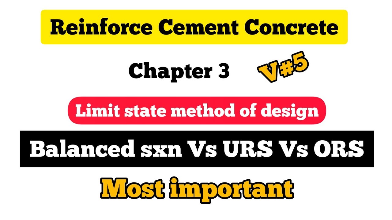 Balanced section vs Under Reinforced vs over Reinforced section | RCC