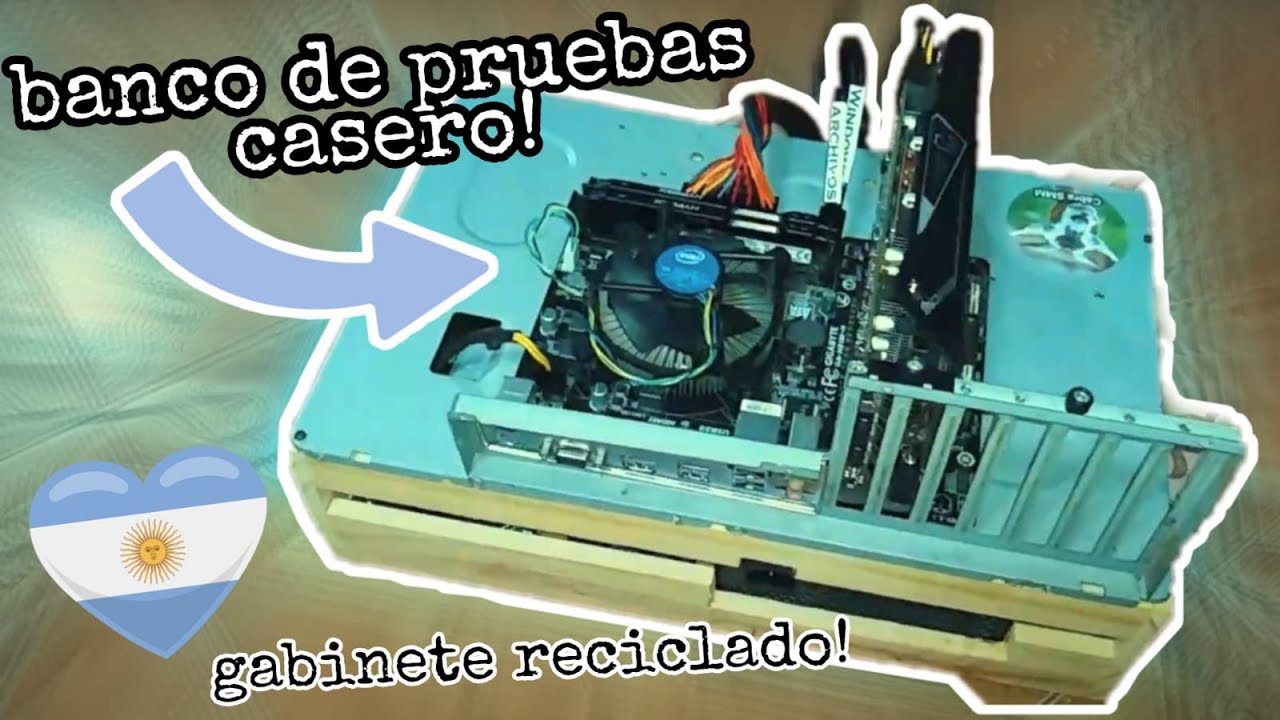 👉ARMO UN BANCO DE PRUEBA PC CON GABINETE VIEJO RECICLADO DE LA BASURA, FACIL Y RAPIDO HACE EL TUYO