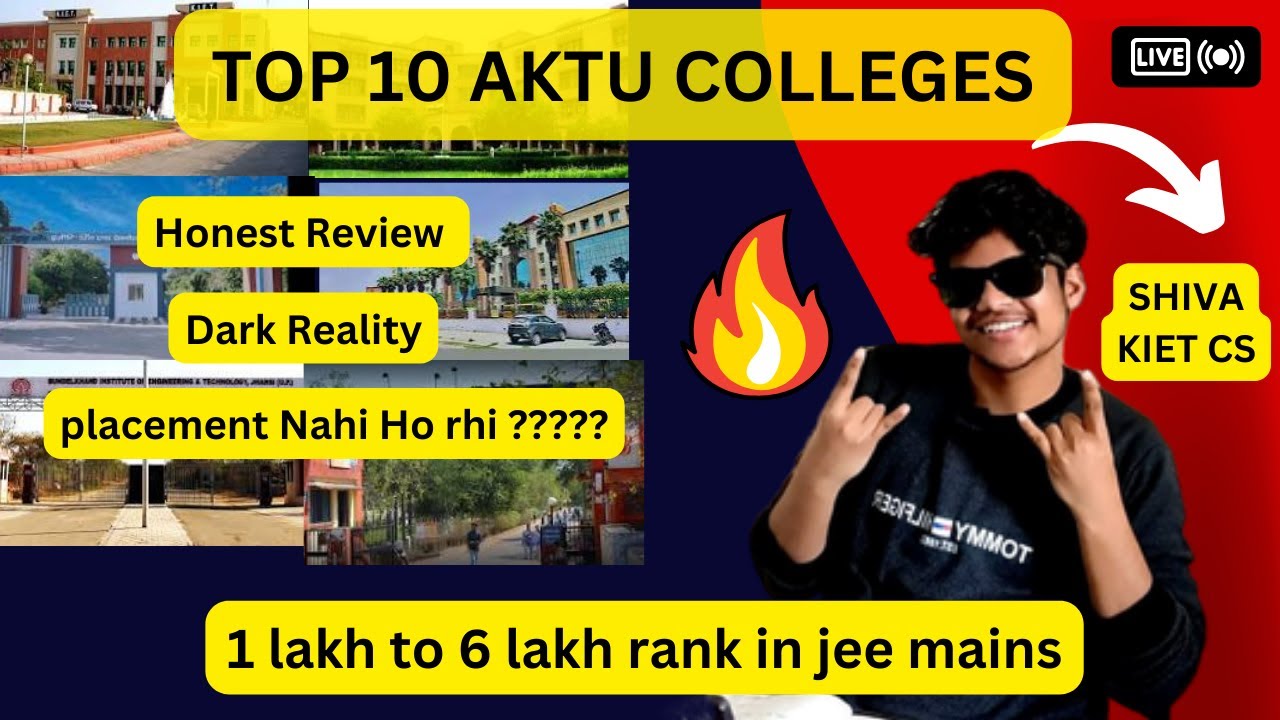 Top 10 AKTU Colleges at Low Rank | Colleges for Low Percentile in JEE Main | Placement Details