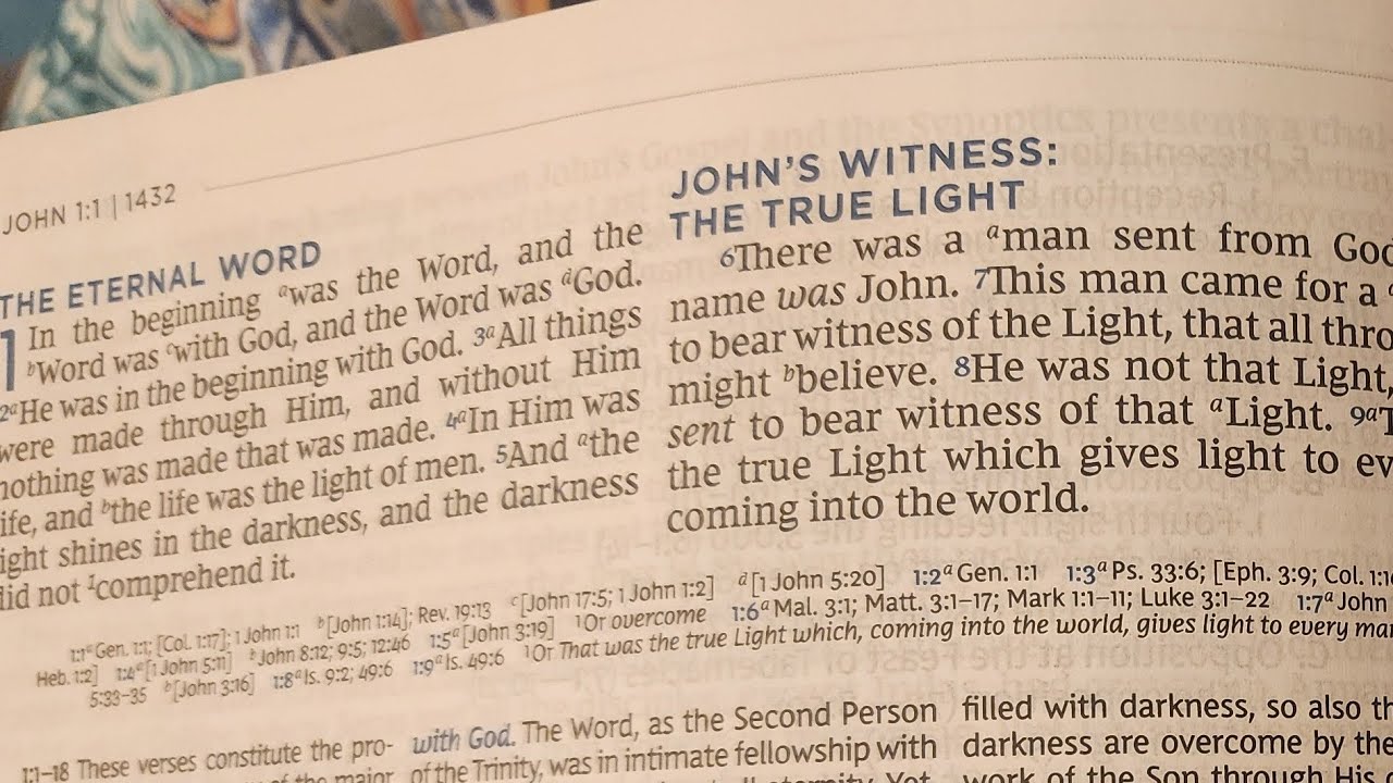 Gospel According to John 1: 1-28 Pray, Read, Discuss!