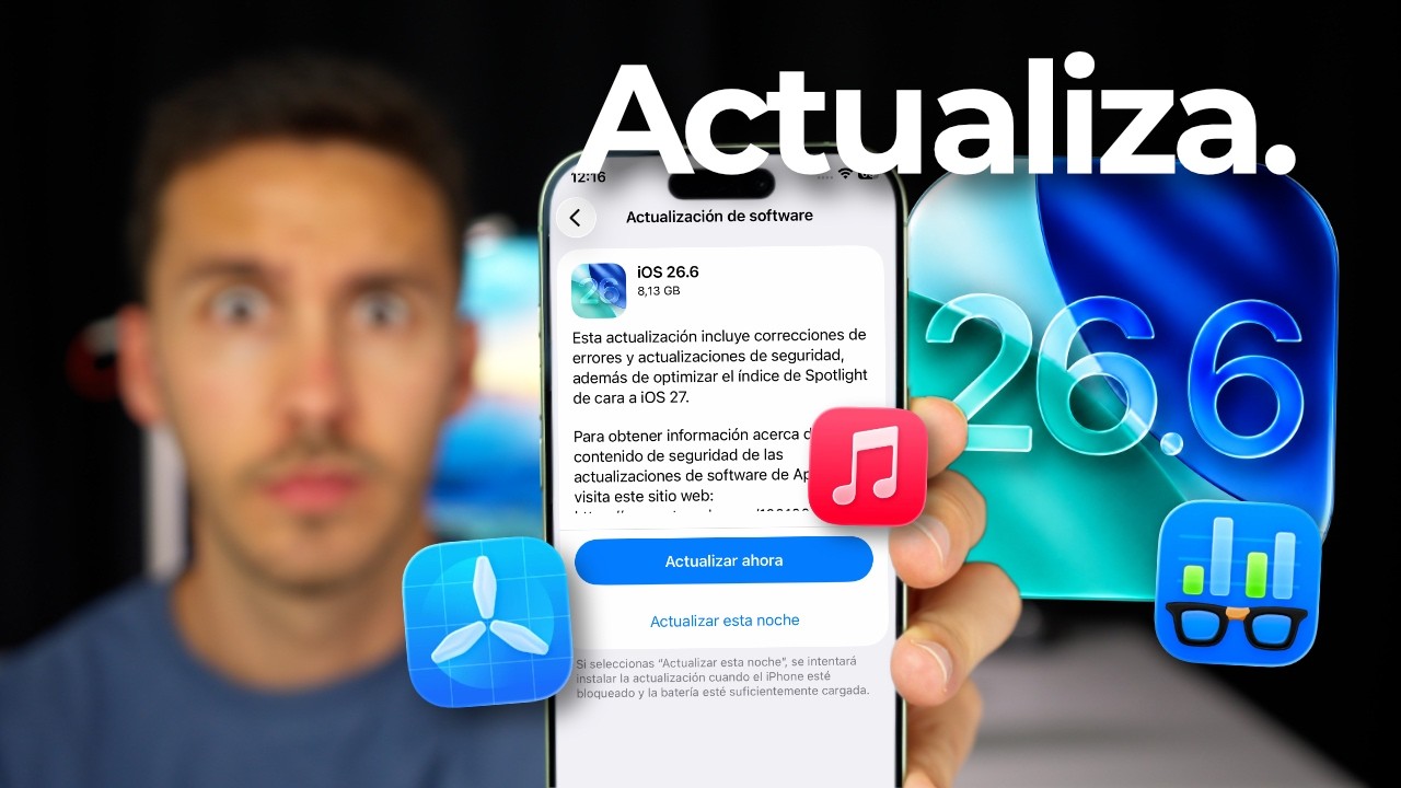 iOS 26.6 SALE HOY, actualizaci&oacute;n IMPORTANTE para tu iPhone 🔥