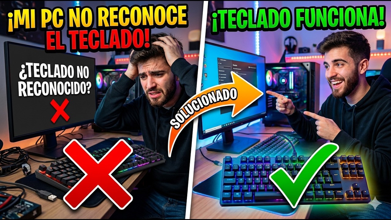 Mi pc no reconoce el teclado/el teclado no funciona