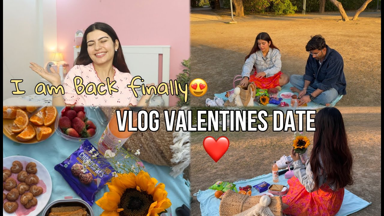 VLOG: I AM BACK Finally ! Valentine's Picnic Date at Sunder Nursery | Yashita Rai