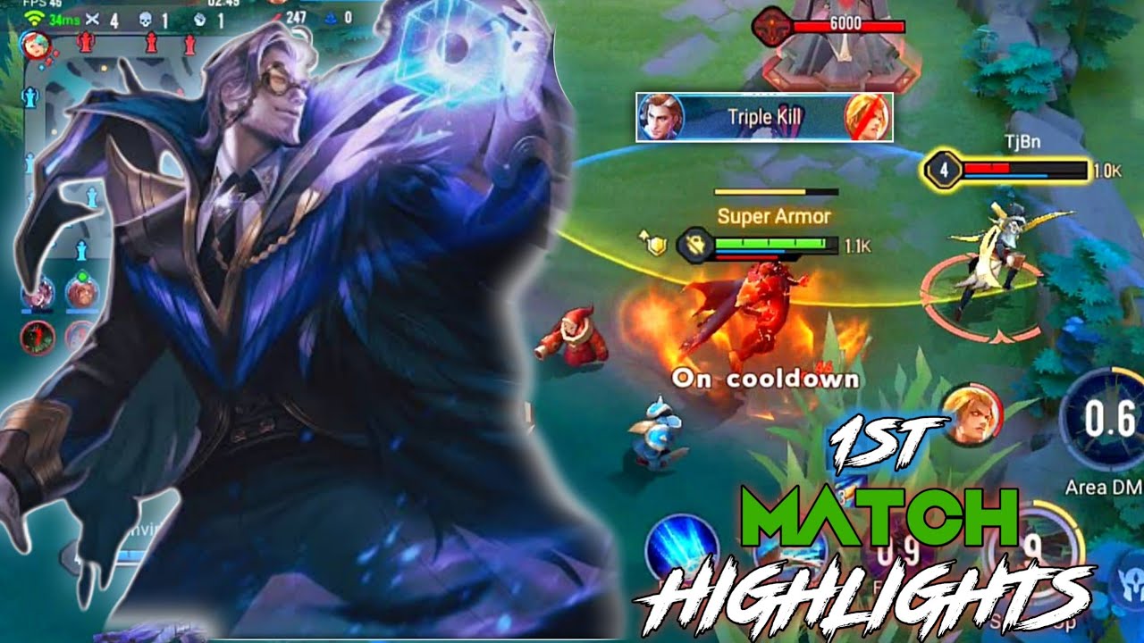 AoV - D'arcy 1st match kill highlights | Insane Damage Mage - Arena of Valor