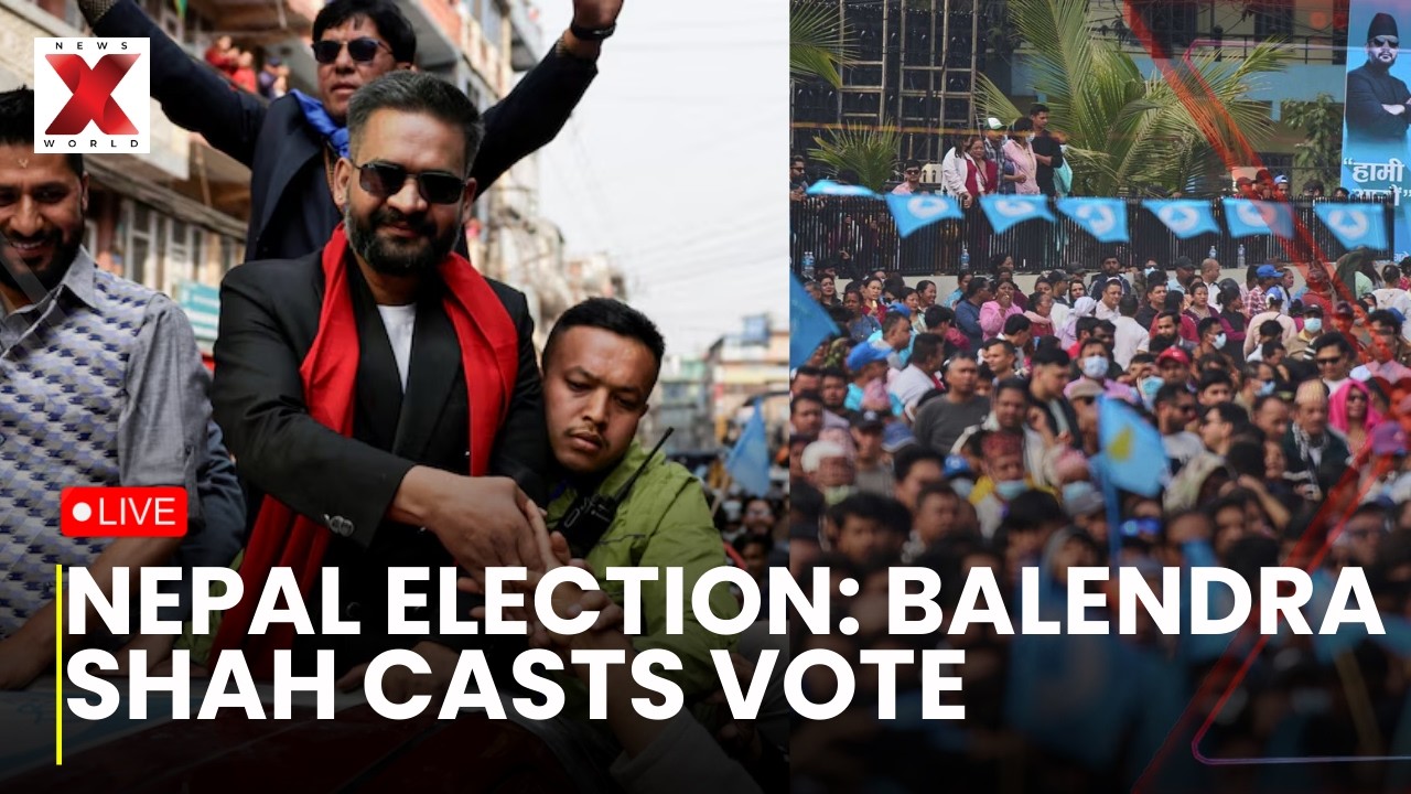 Nepal Election Live: Balendra Shah casts vote in Nepal General Election | NewsX World