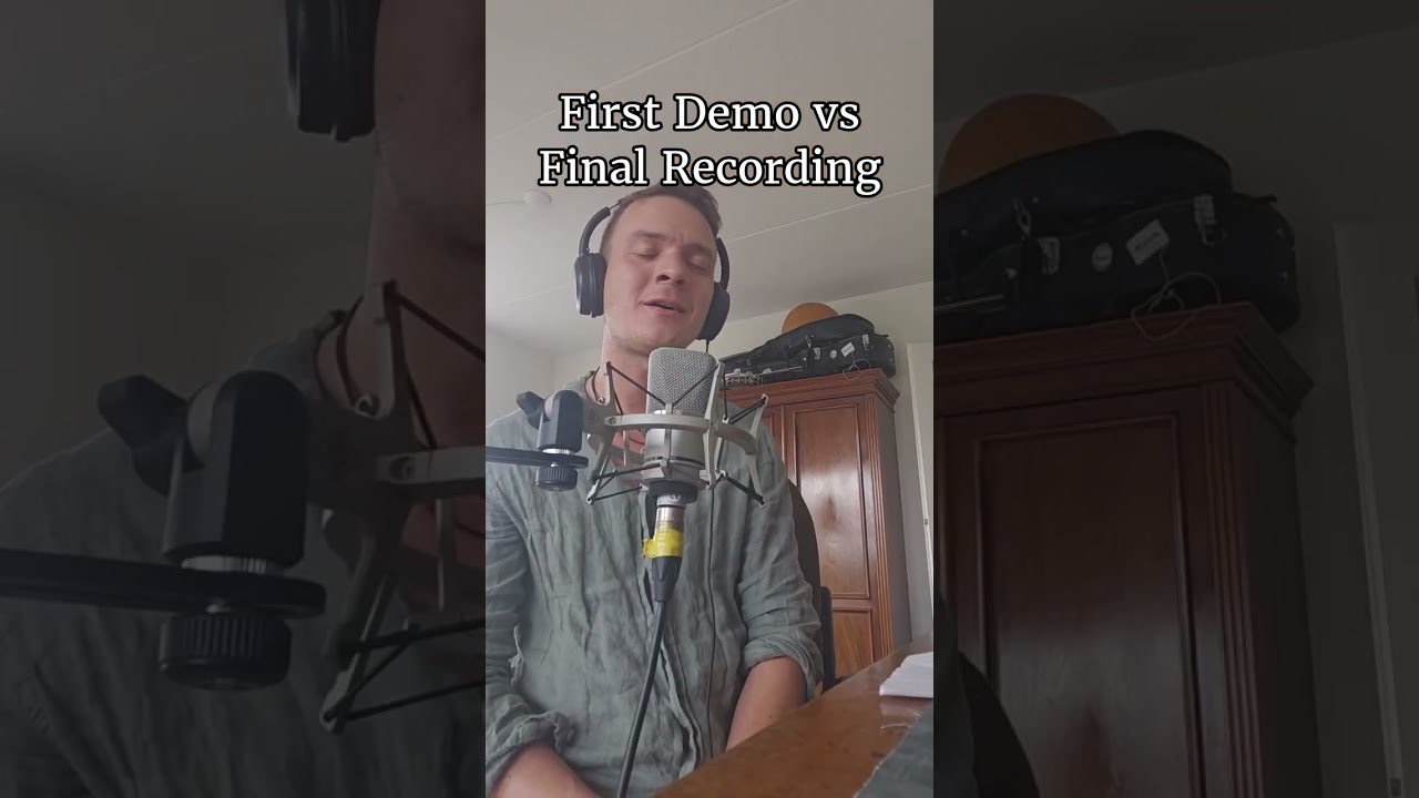 The amazing difference between first idea and final recording! :)
