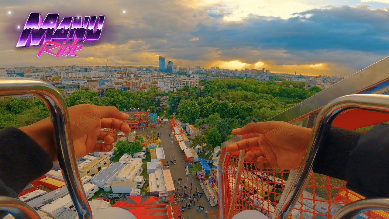 5k - Manège MAXXIMUM [NEW LOOK !] - Foire du Trône 2023 | Onride SUNSET ⛅