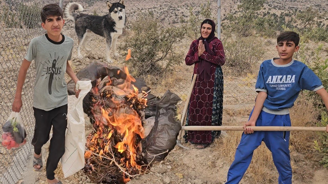 A Nomadic Family Takes Action to Prevent Wildfire Around Their Mountain Home