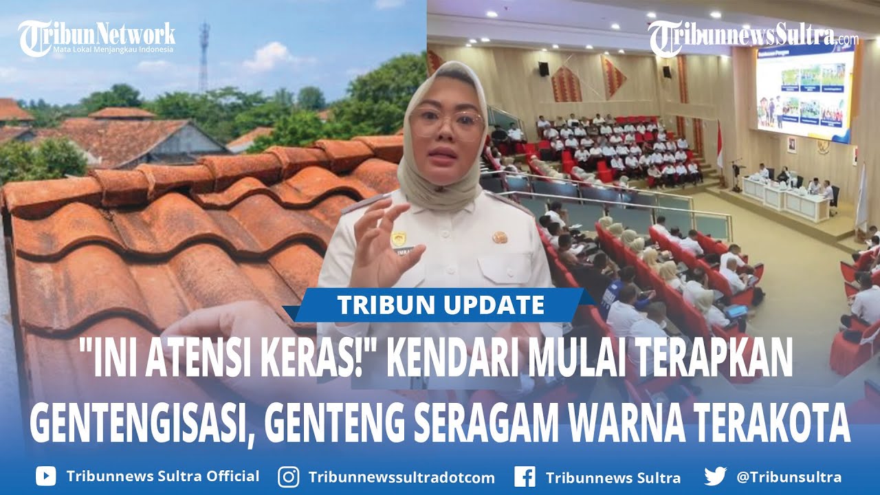 Gentengisasi di Kota Kendari Sulawesi Tenggara Dimulai, Genteng Seragam Warna Terakota