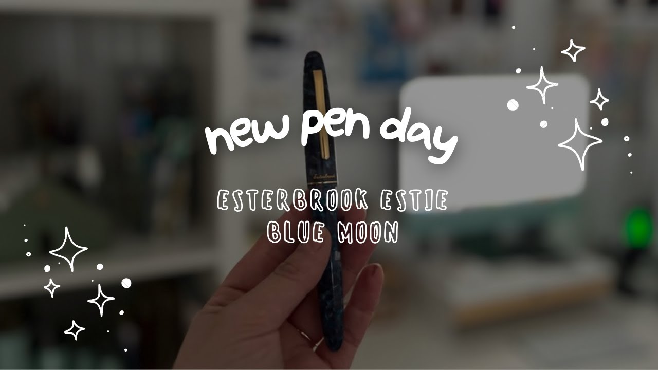 New Pen Day | Esterbrook Estie Blue Moon | Unboxing | Ink Swatching | heartsfailing