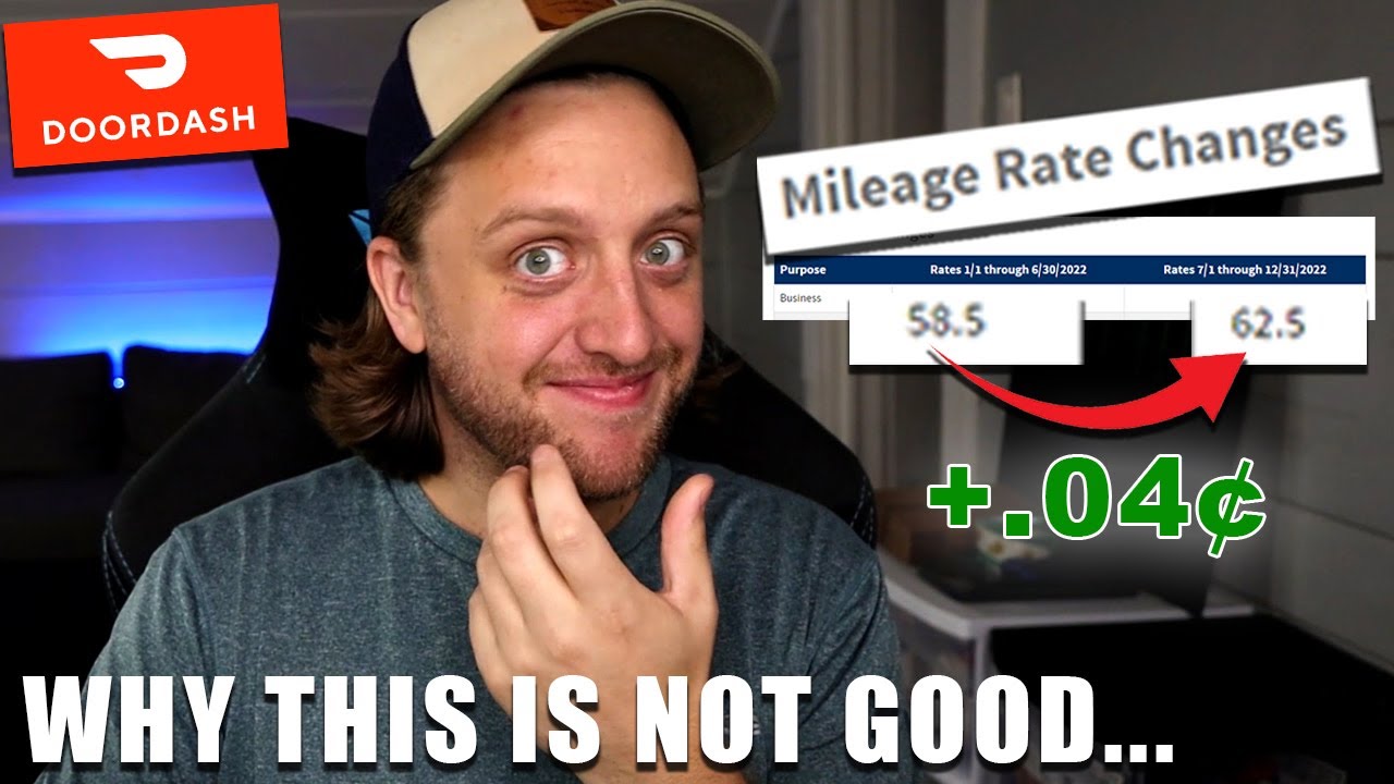 *UPDATE* IRS Standard Mileage Rate Change for DoorDash Drivers!