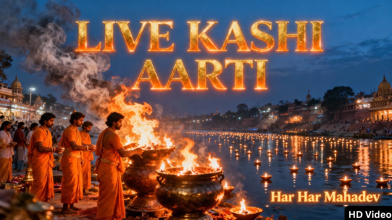 🔴 LIVE Kashi Ganga Aarti | Varanasi Ghat Live Darshan | Har Har Mahadev | Evening Aarti