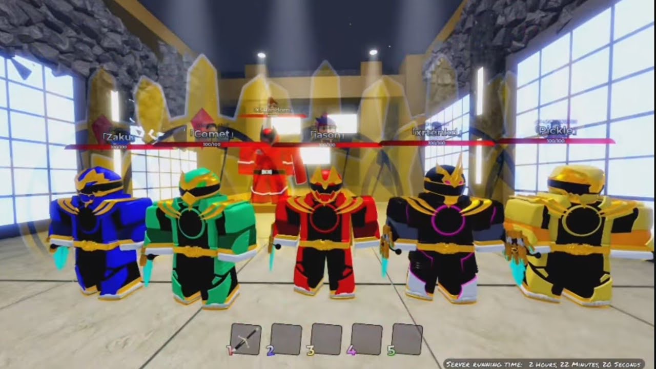 All 5 gozyuger henshin in roblox 