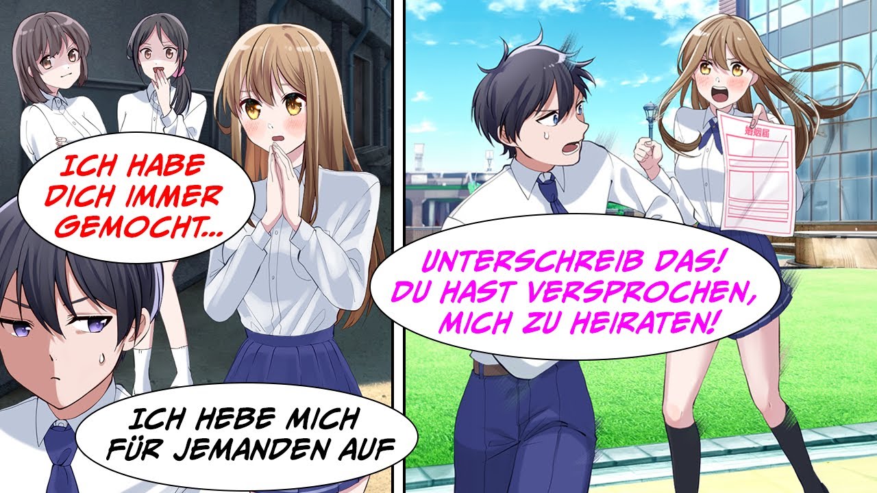Ich gab dem schönsten Mädchen in der Schule einen Korb, weil ich in meine besten Freundin…