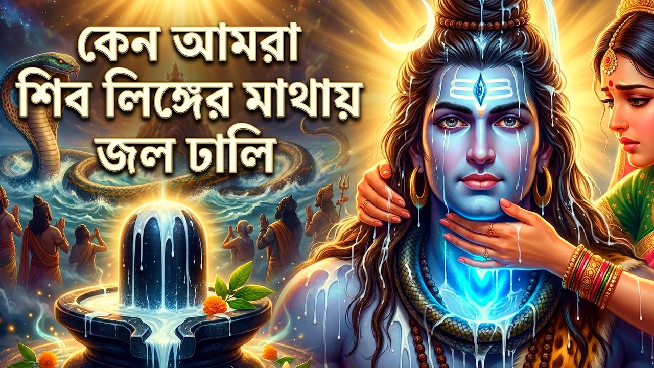 শিব লিঙ্গে জল কেন ঢালা হয়? |#shivratri2026