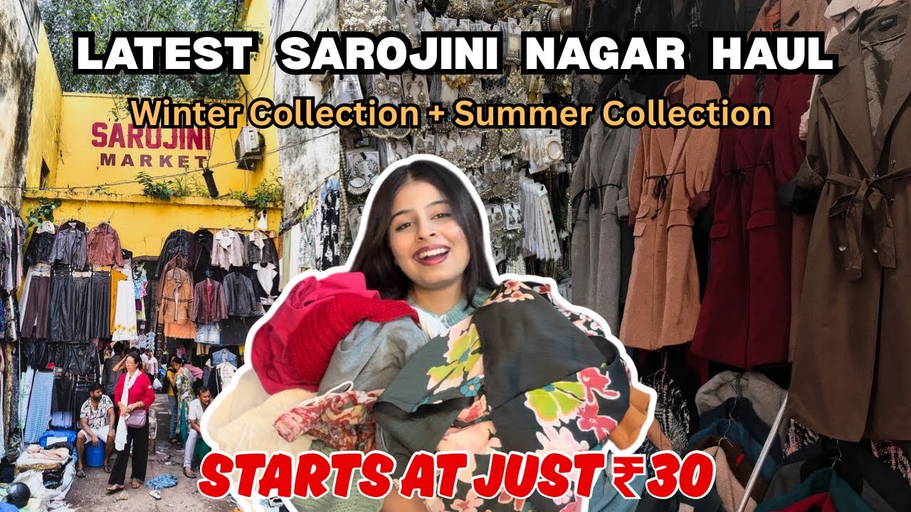 Got the best from “SAROJINI NAGAR MARKET”😱😍starting at just ₹30❤️🌻