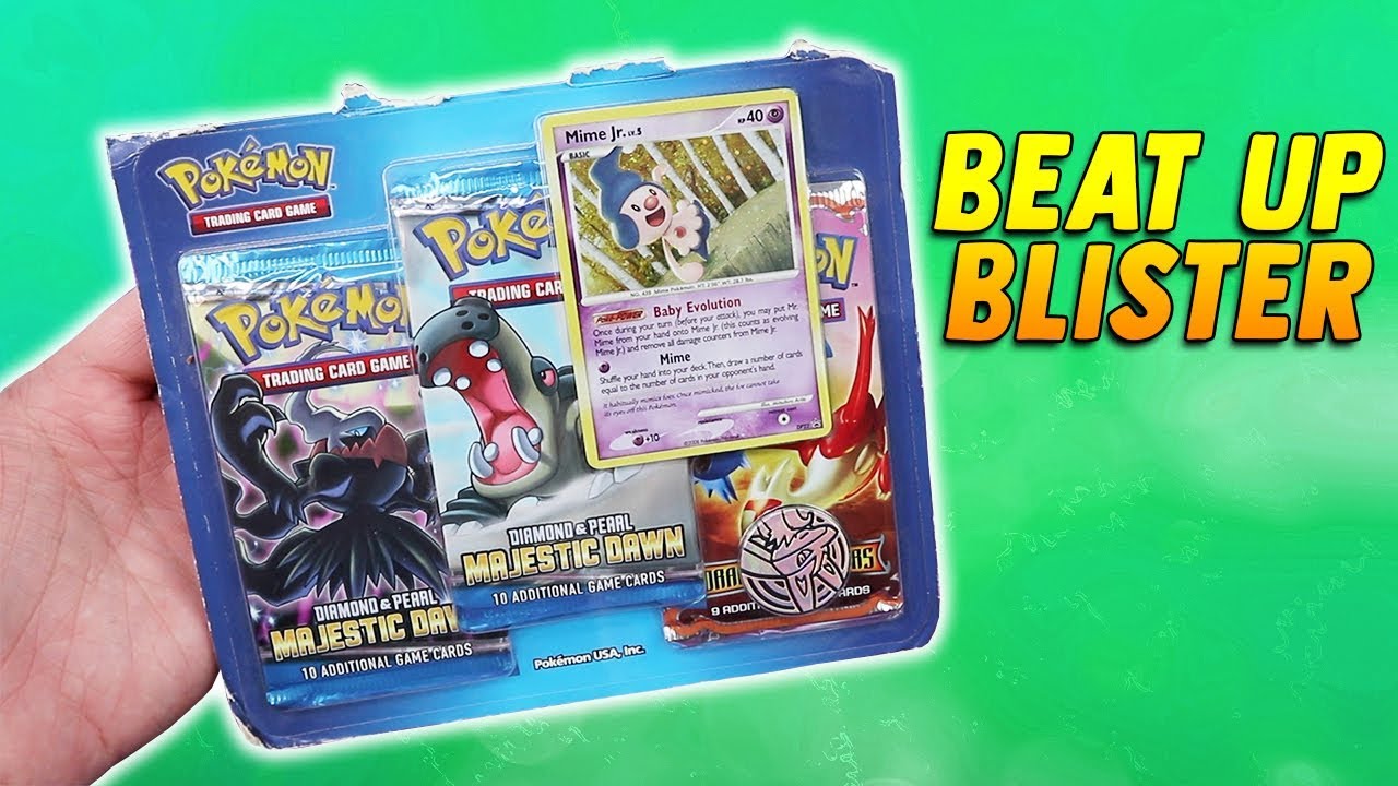OLD Rough Condition Pokemon Blister Pack!