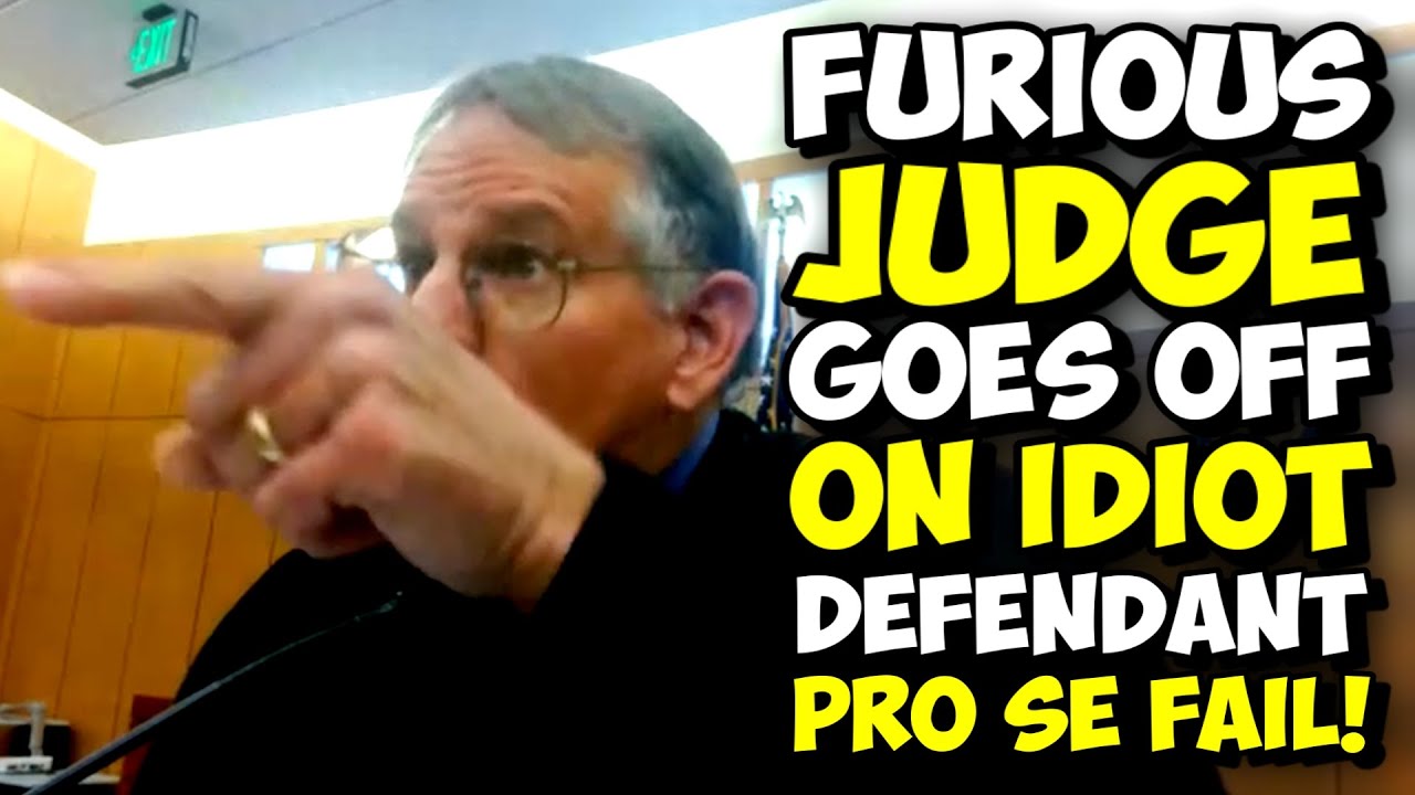 WHOA!!! Degenerate Male Karen ANGERS The WRONG JUDGE!!! Pro Se FAIL!!!