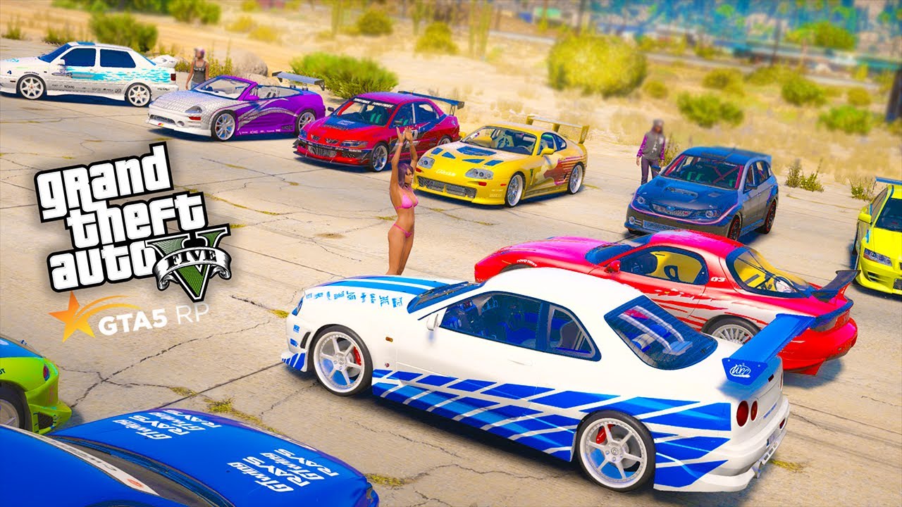 УСТРОИЛИ ГОНОЧНЫЕ ВОЙНЫ НА ЗАБРОШЕННОМ АЭРОПОРТУ ПО СРЕДИ ПУСТЫНИ В GTA 5 RP!