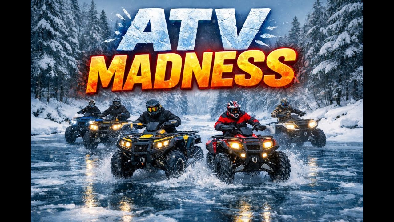 ATV Madness on Icy Rivers with Friends