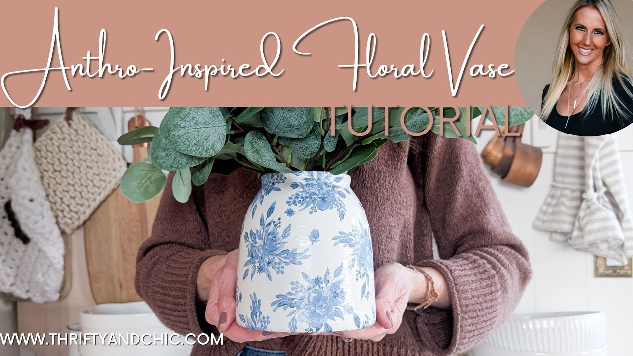 Anthropologie-Inspired DIY Floral Vase (For Way Less)