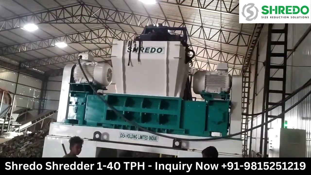 SHREDO&trade; 1-40 TPH MSW/RDF Shredder |MSW Shredder Revolutionizing MSW Disposal