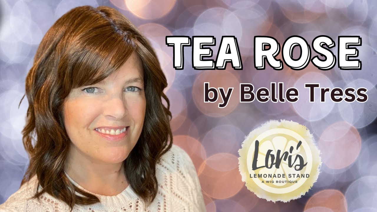 TEA ROSE by Belle Tress in English Toffee, Wig Review, Styling & Color Details, Beach Waves & Bangs