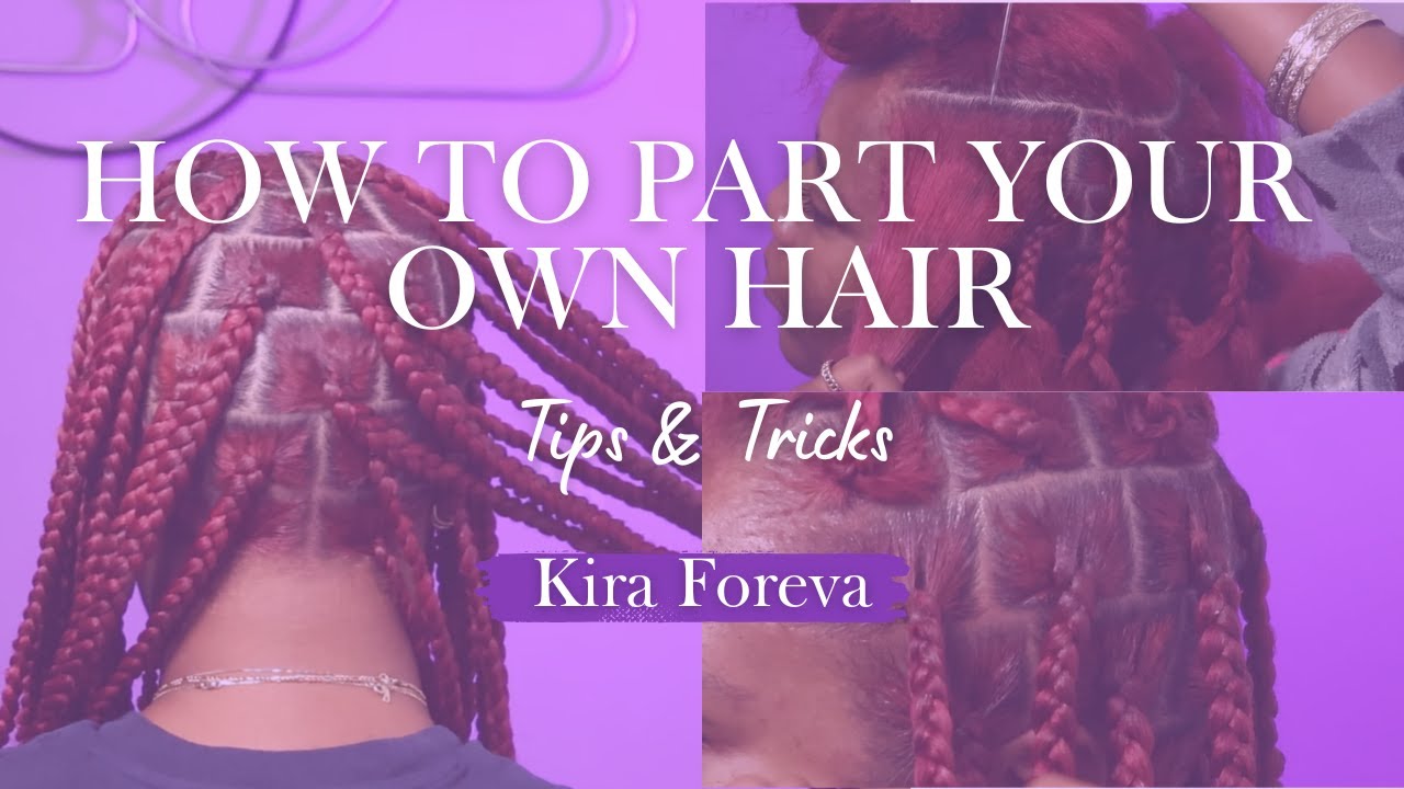 Large Knotless - How To Part Your Own Hair!
