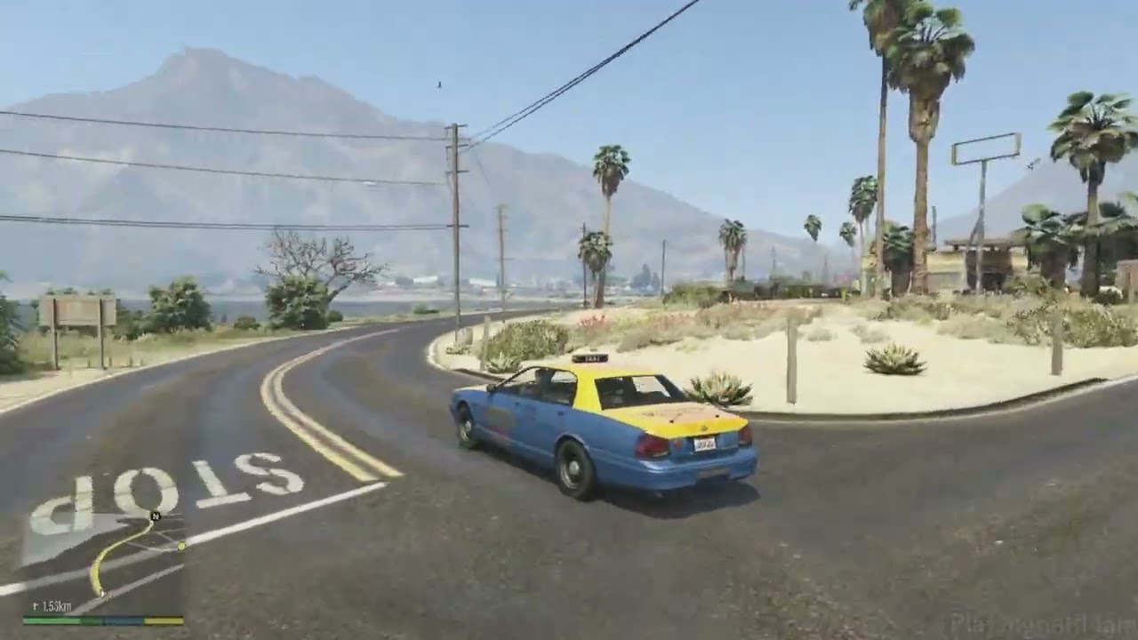 Trabajando como Taxista en GTA V 63# [PS4].