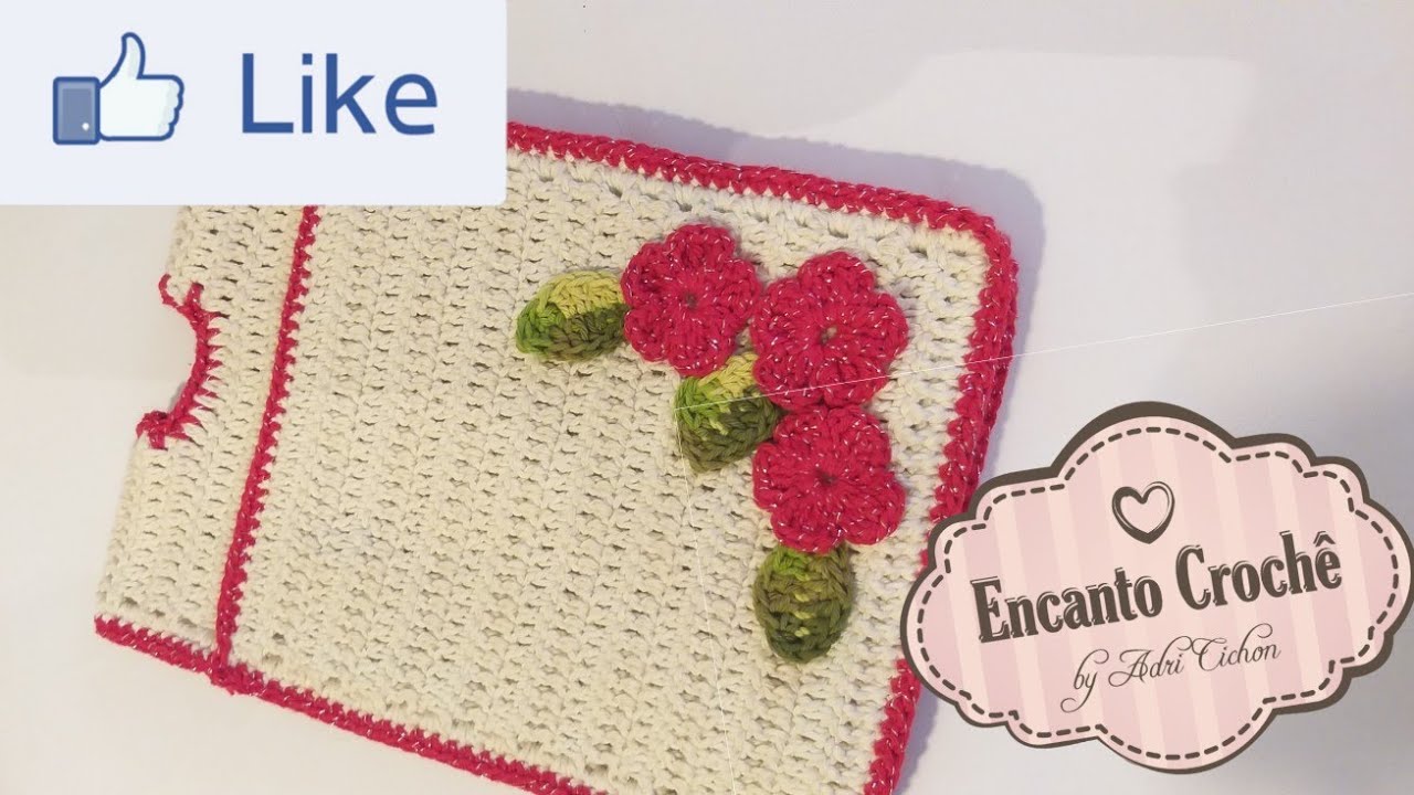 Lixeira para carro em croche