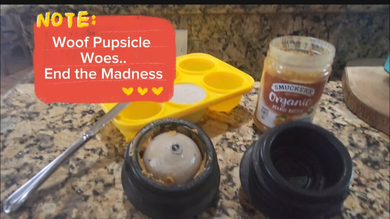 Woof Pupsicle HARD to open?  Watch before you throw yours out! NO oils needed! Pupsicle Review!
