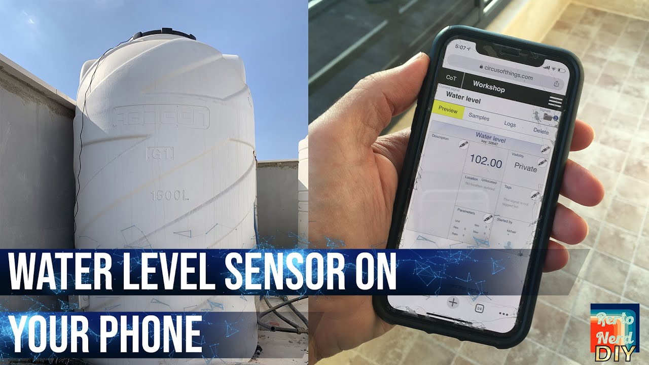 Water Level Sensor data on your Phone