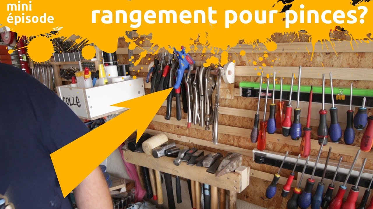 rangement pour pinces / pourquoi des vis plut&ocirc;t que de la colle? - miniEpisode