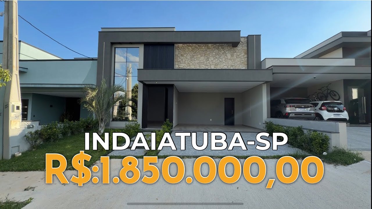 🏠 Casa Completa em Condomínio Fechado Na cidade de Indaiatuba - SP | 3 Suítes, Escritório e Piscina 