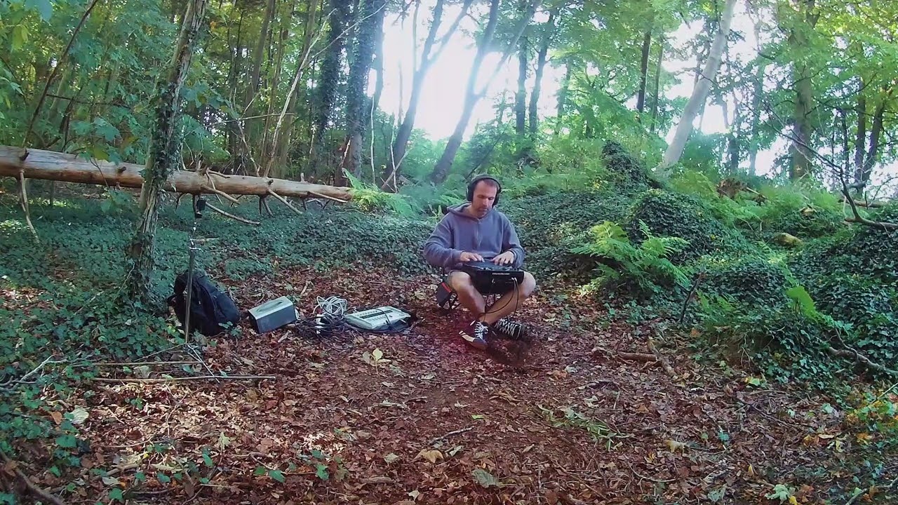 Roland Handsonic (electric handpan) Meditation Relaxing Music in the Forest Robert Przybyl Scotland