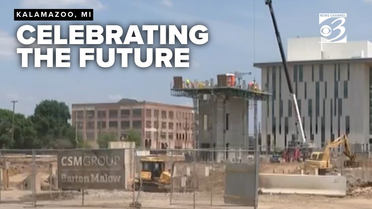Kalamazoo community gathers for block party to celebrate new downtown event center